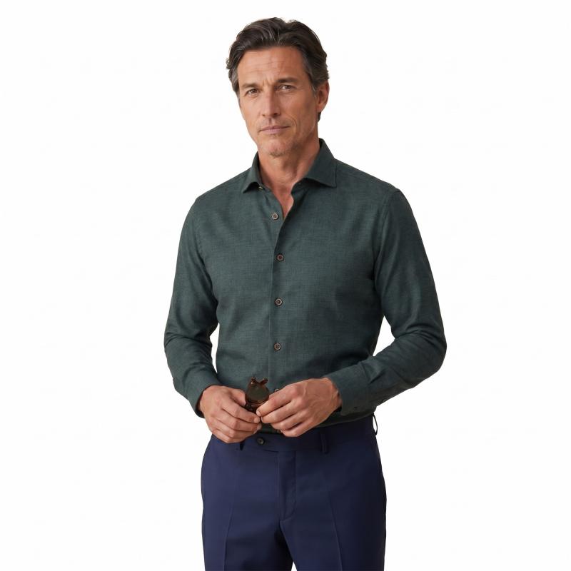 Сорочка R2 NOS.WOOL.004/070-DARK GREEN