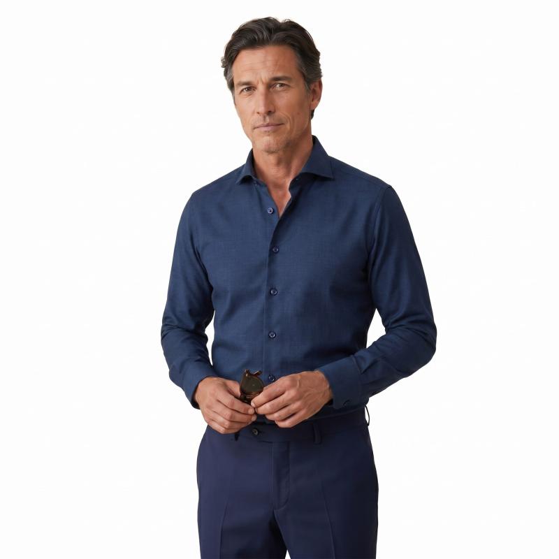 Сорочка R2 NOS.WOOL.002/010-NAVY Сорочка R2 NOS.WOOL.002/010-NAVY