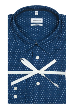 Фото рубашки Полуприлегающий силуэт Рубашка SEIDENSTICKER, цвет синий