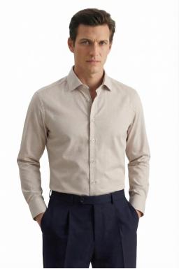 Фото рубашки Полуприлегающий силуэт Рубашка SEIDENSTICKER, цвет песочный