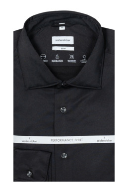 Фото рубашки Полуприлегающий силуэт Рубашка SEIDENSTICKER, цвет черный