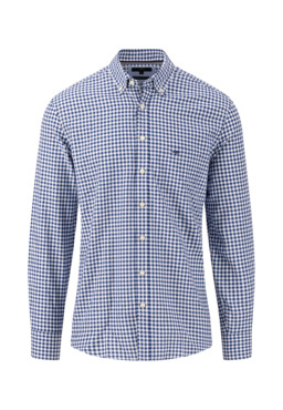 Фото рубашки Приталенный силуэт Рубашка FYNCH HATTON, цвет синий