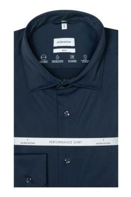 Фото рубашки Полуприлегающий силуэт Рубашка SEIDENSTICKER, цвет синий