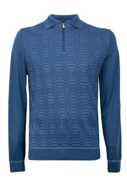 Джемпер-поло ENRICO CERINI 244116/DARK BLUE